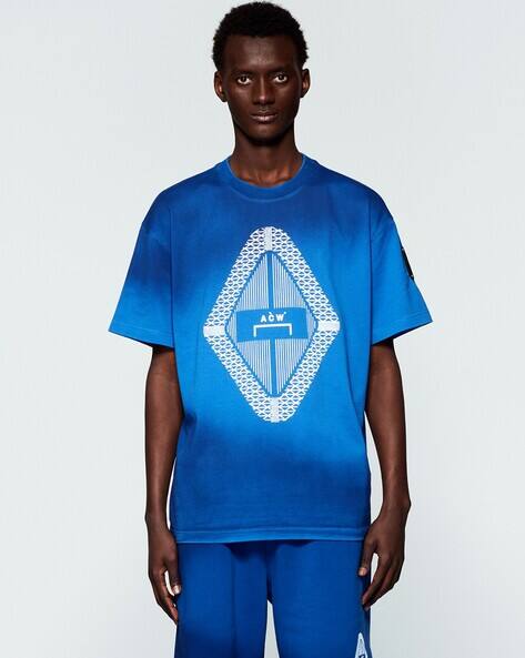 Buy A COLD WALL Gradient Cotton Oversized Fit T-Shirt | Blue Color  