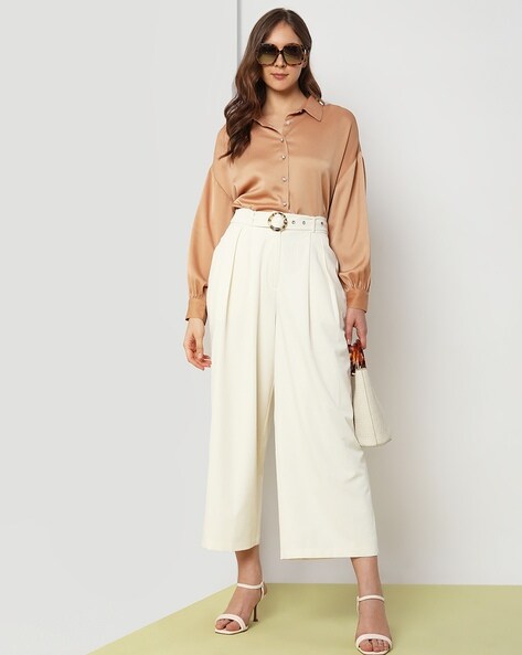 Flared Culottes with Belt