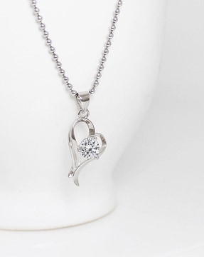 Heart link necklace sterling on sale silver