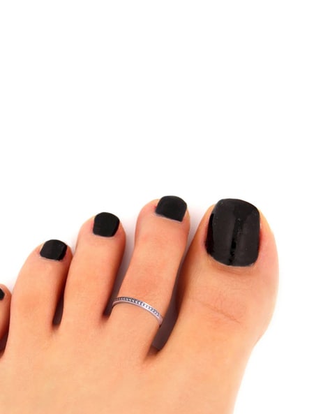 Sterling Silver Ornate Design Adjustable Toe Ring /Finger Thumb Ring  Oxidized | eBay