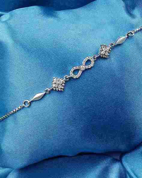 Silver Cubic Zirconia Studded Tennis Bracelet – H&R Fashion Jewelry