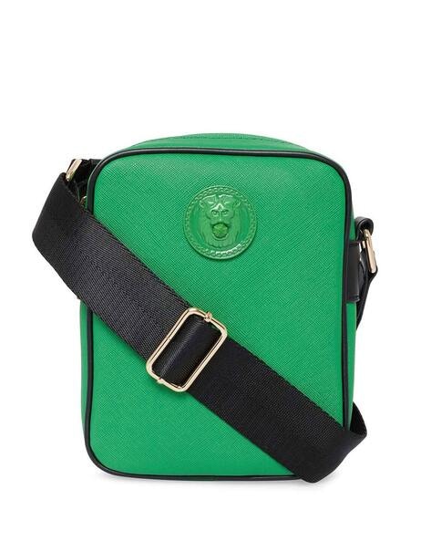 Versace Small Bright Green Nylon Fabric Medusa Crossbody Messenger Bag Purse  | eBay