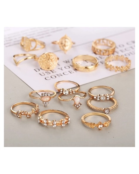 Buy Gold Rings for Women by VEMBLEY Online