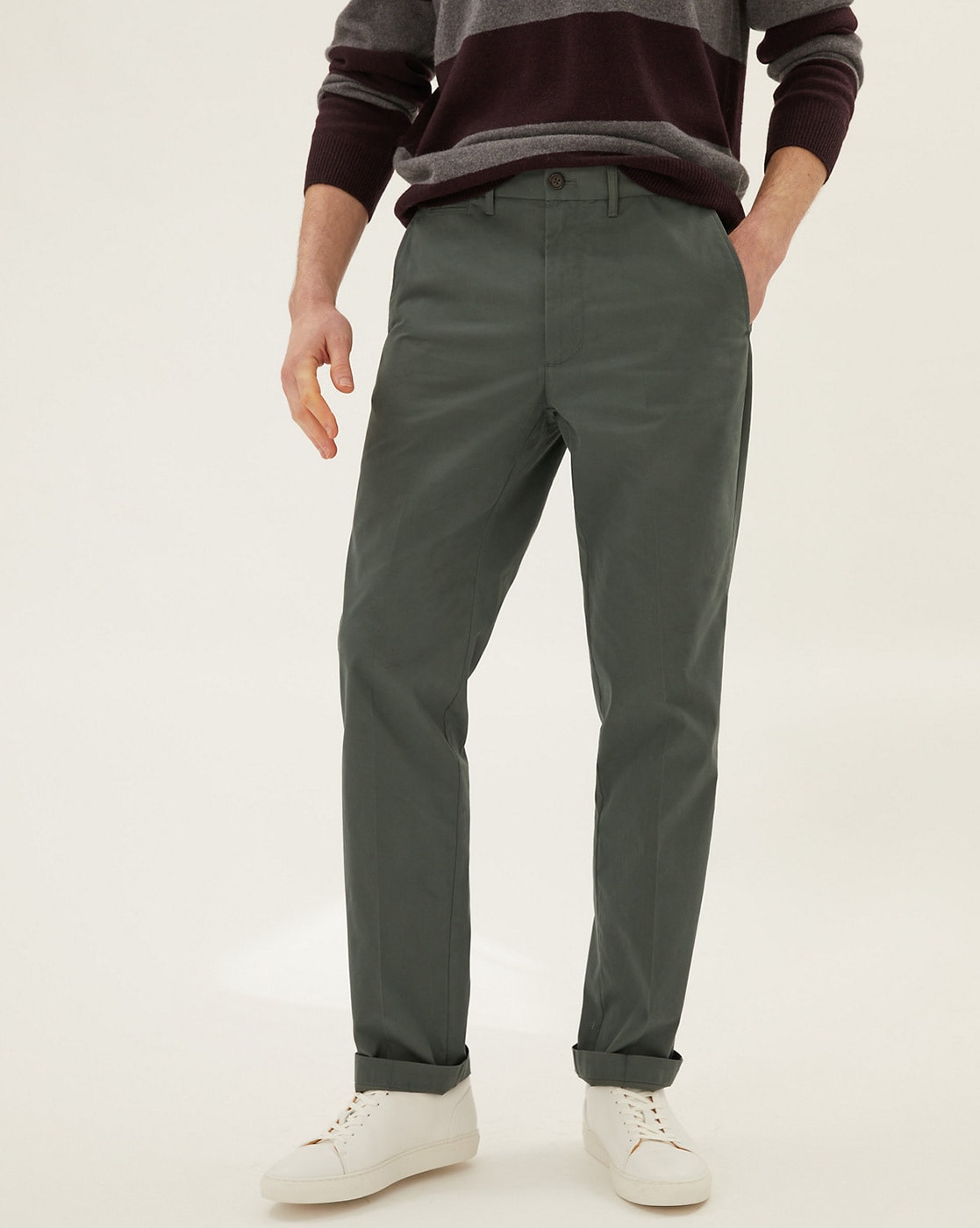 Vintage Wash Khakis in Relaxed Fit with GapFlex