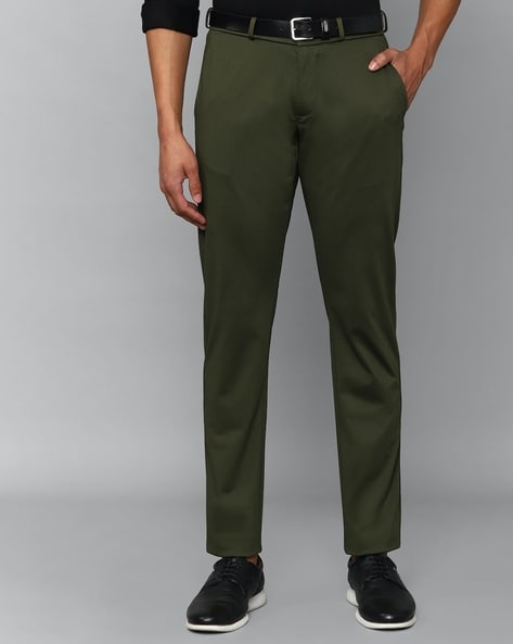 Allen Solly Slim Fit Flat-Front Chinos