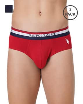 u.s. polo assn. Pack of 2 Striped Waistband Antibacterial EB002 Briefs-picture-35