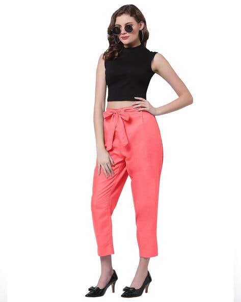 Buy Sosandar Red High Waisted Wide Leg Trousers from the Next UK online shop