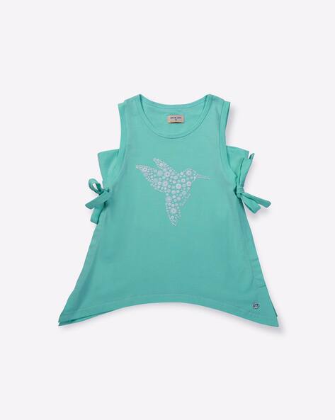 Buy Green Tops Tunics for Girls by GINI JONY Online