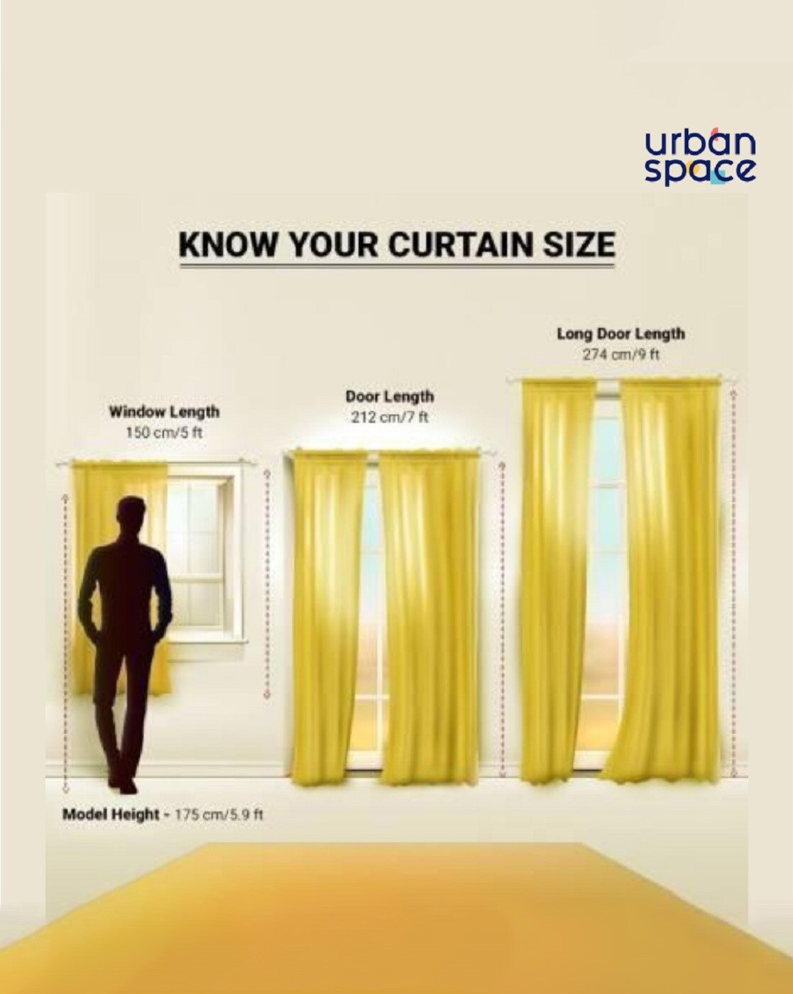 Buy Grey Curtains & Accessories for Home & Kitchen by Urban Space Online