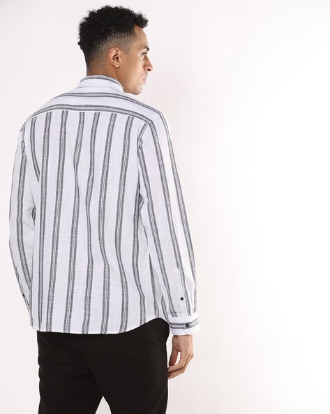 off white striped shirt