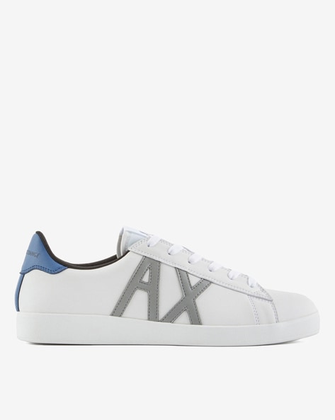 NEW Armani Exchange - Sneakers in pelle White+White - XDX027XCC14 - WHITE+ WHITE | eBay