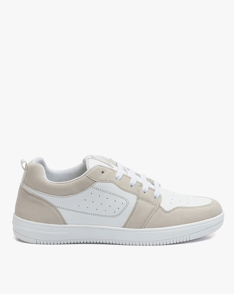 go21 colourblock lace up sneakers with perforations