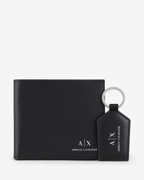 Grained leather bi-fold wallet Emporio Armani | Ratti Boutique