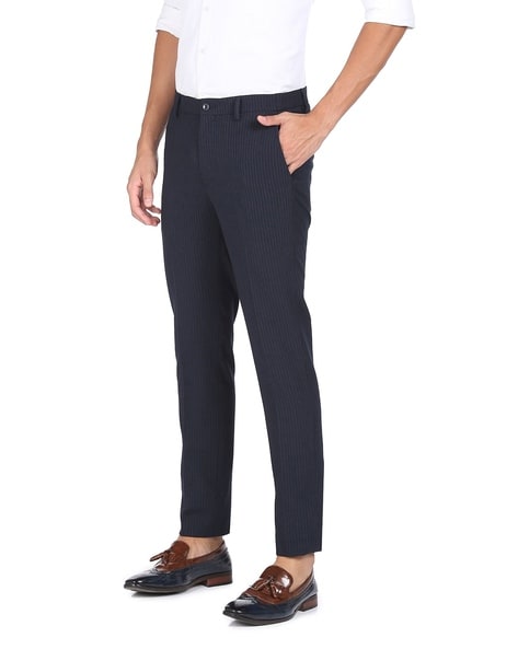 Arrow Newyork Slim Fit Men Blue Trousers - Buy Arrow Newyork Slim Fit Men  Blue Trousers Online at Best Prices in India | Flipkart.com