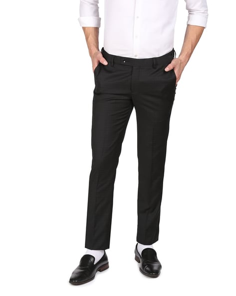 Original Penguin P55 Slim Fit Large Check Trousers In Navyred, $88 | Asos |  Lookastic