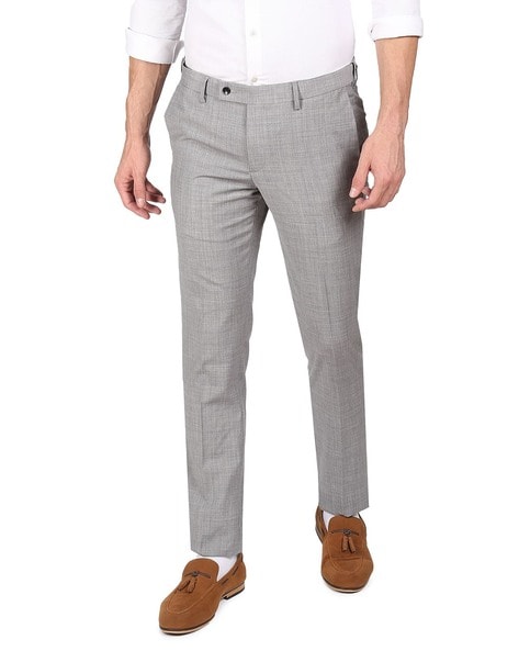 Buy Dark Grey Trousers & Pants for Men by ARROW Online | Ajio.com