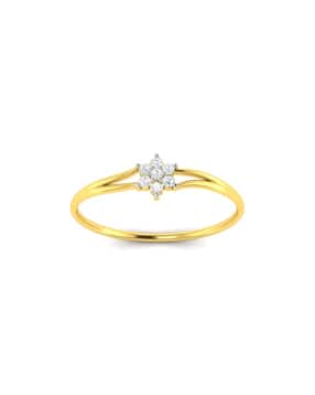 avsar Sadhana Yellow Gold Diamond-Studded Ring-picture-13