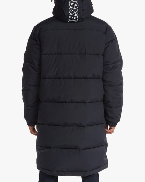 Long Grey Duvet Padded Coat | Evans