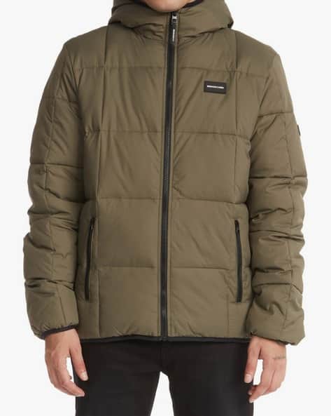 Squarepuffer Zip-Front Hoodie