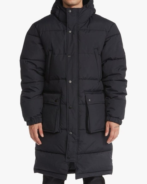 Mens extra long store puffer coat