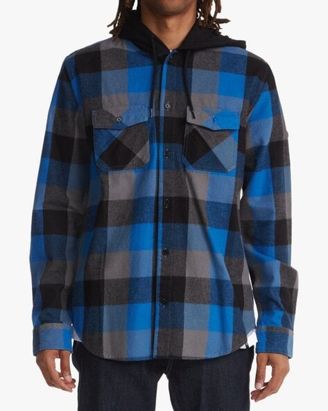 Quiksilver Ruckus Checked Hooded Shacket