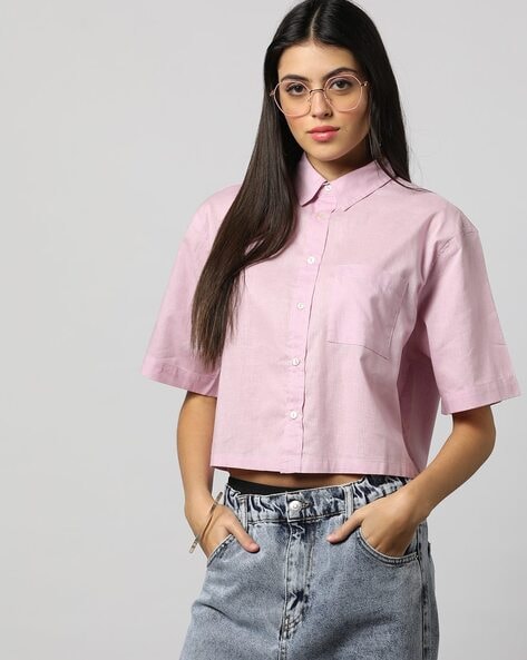 Buy Pink Shirts for Women by Outryt Online