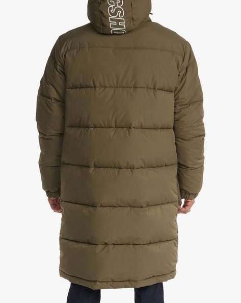 Dark Green Alagon Long Down Jacket - Long Down Jackets for Men | Moncler US