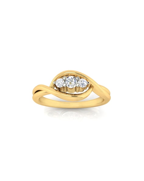 9ct Yellow Gold Quarter Carat Diamond Twist Solitaire Engagement Ring -  Yellow Gold Rings at Elma UK Jewellery