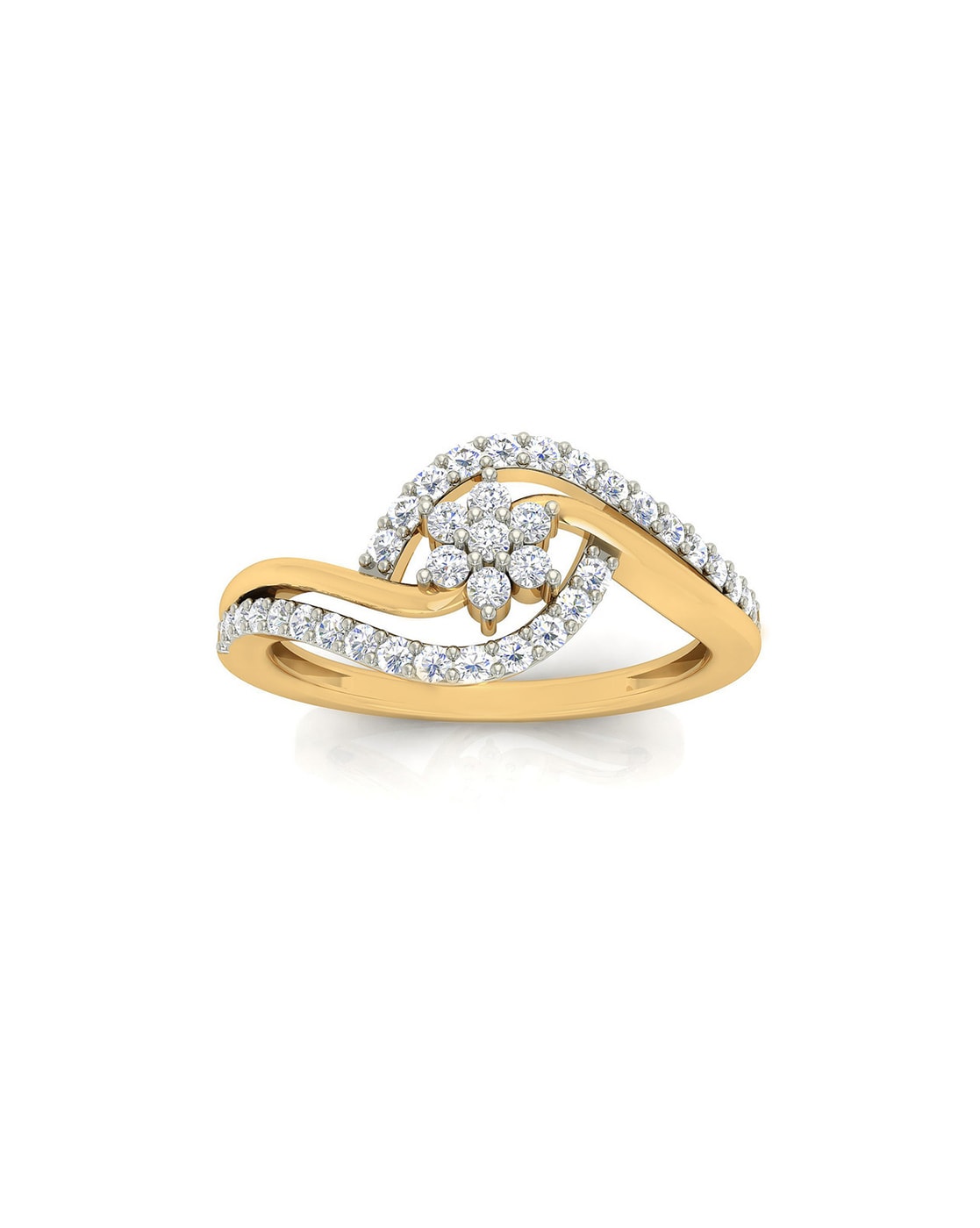 Buy Mia by Tanishq 14k (585) Yellow Gold and Diamond Ring for Women at  Amazon.in