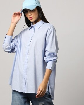 Buy Blue Shirts for Women by Outryt Online