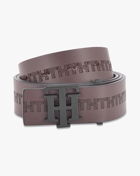 Tommy hilfiger embossed deals belt