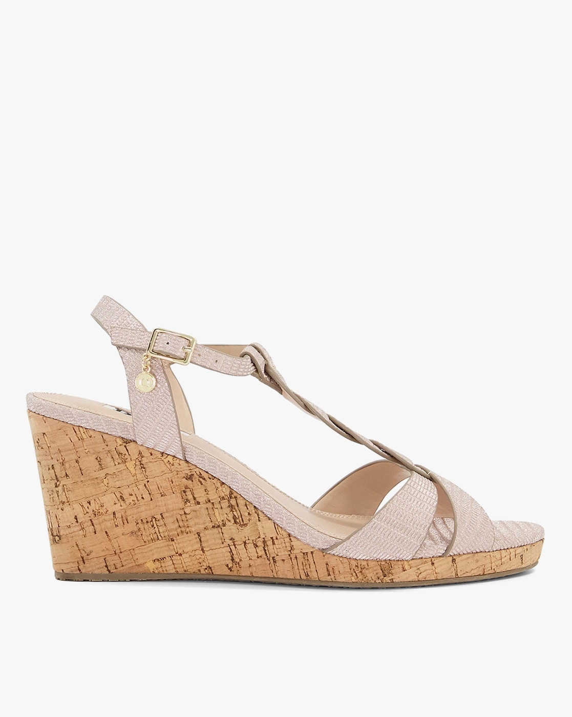 Dune koala wedge 2025 heel sandals tan