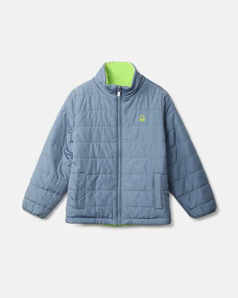 Reversible Quilted Zip-Front Jacket
