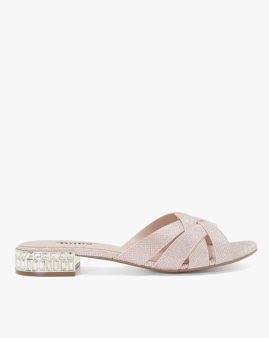 Leather Block Heel Sliders | Dune London | M&S