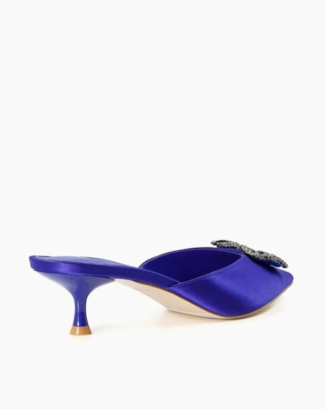 Royal blue kitten on sale heels