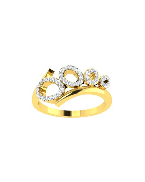 Avsar Yellow Gold Diamond-Studded Ring