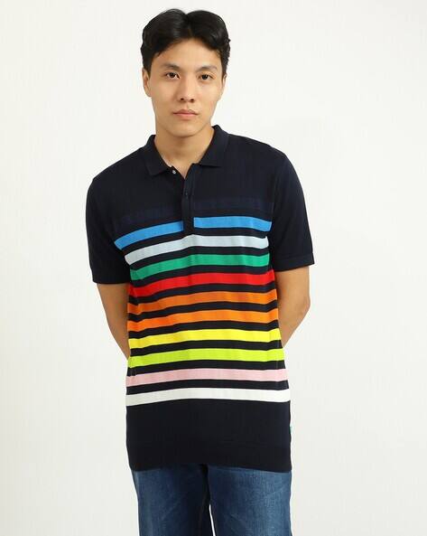 UNITED COLORS OF BENETTON Striped Polo T-Shirt