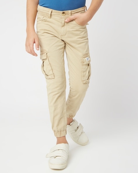 Buy GAS Men Olive Green Bob Gym Skinny Fit Solid Cargo Joggers - Trousers  for Men 7484738 | Myntra