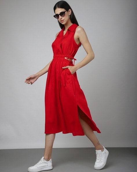 Buy Red Dresses for Women by NEUDIS Online | Ajio.com