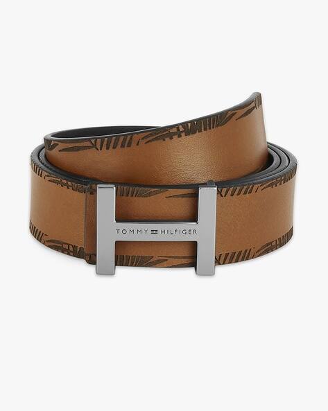 TOMMY HILFIGER Reversible Belt with Metal Logo Buckle