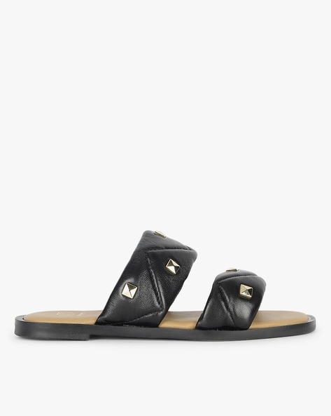 Dune black studded store sandals