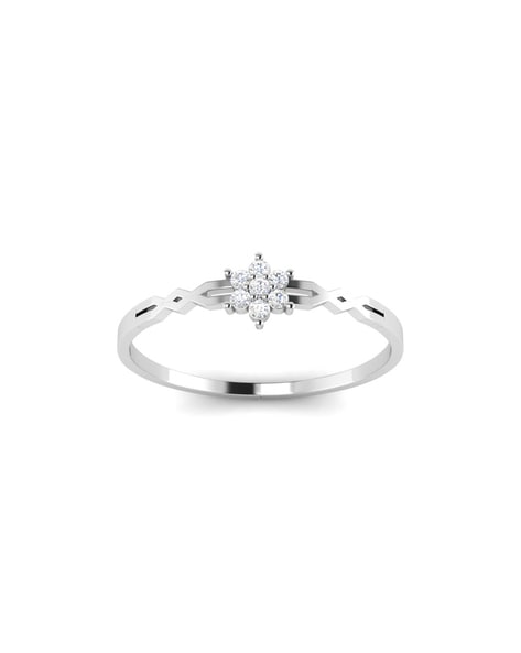 ORRA Diamond Jewellery - Get your hands on this magnificent diamond-studded platinum  ring from ORRA; A true reflection of class, this striking piece of fine  jewellery is your perfect companion for those