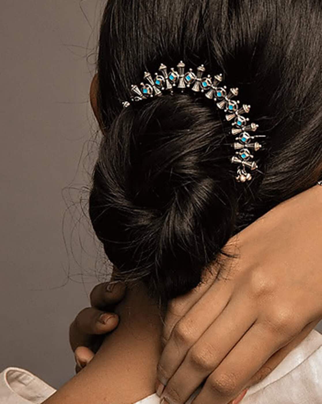 Buy Silver Hair Accessories for Women by Shaya Online 