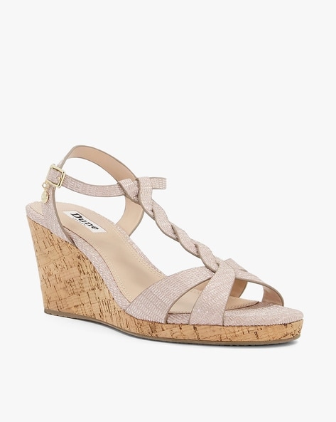 Dune cork store sandals