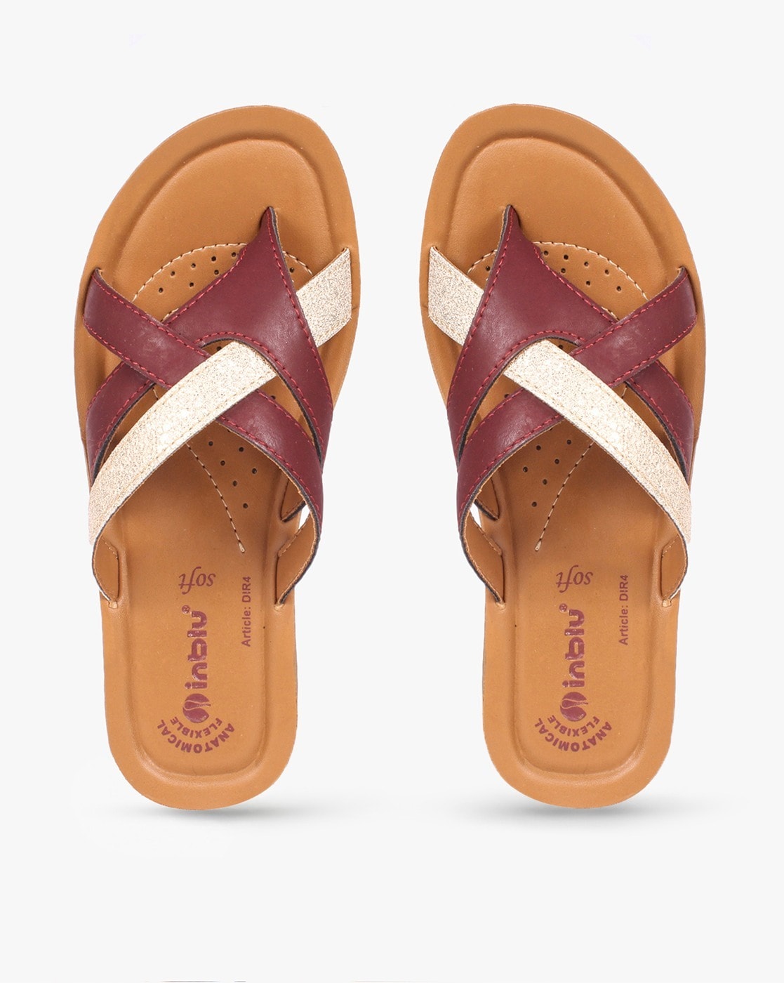 Buy Tan Flip Flop & Slippers for Women by Footsoul Online | Ajio.com