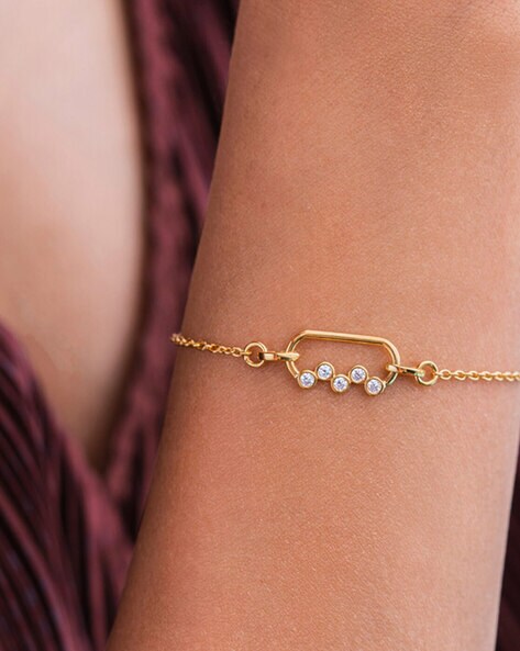18K Gold Dianty Chain AnkletBracelet with Ghungroo Bells  Abhika Jewels