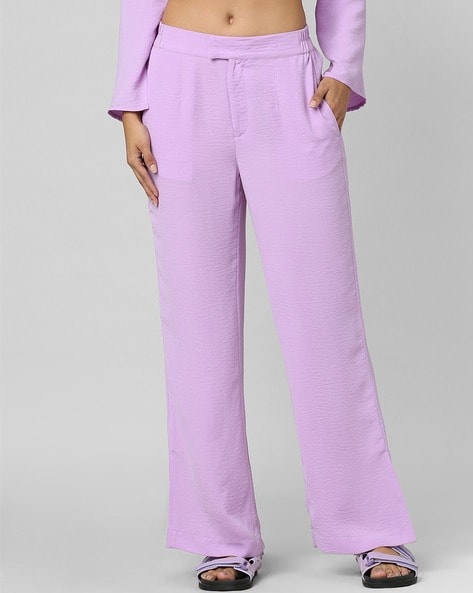 Buy Tokyo Talkies Purple Taperd Fit Trouser for Women Online at Rs.439 -  Ketch
