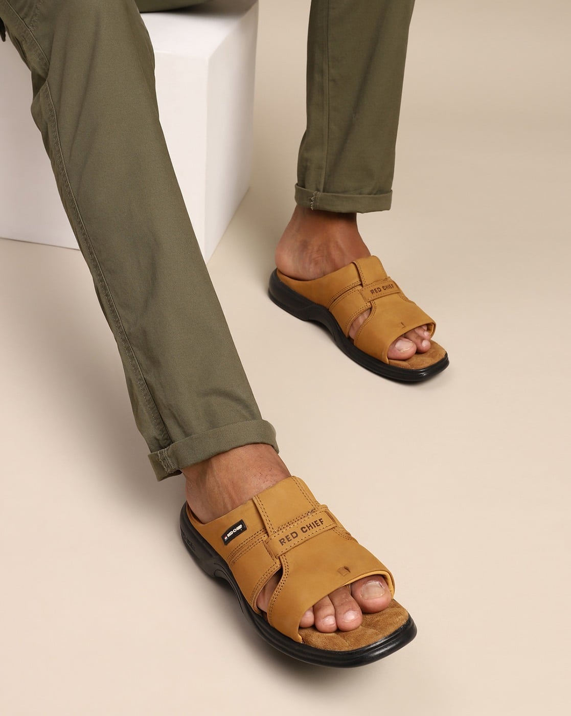 Buy Rust Flip Flop Slippers for Men by Red chief Online