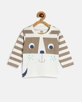 mini klub Striped Crew-Neck T-Shirt-picture-22