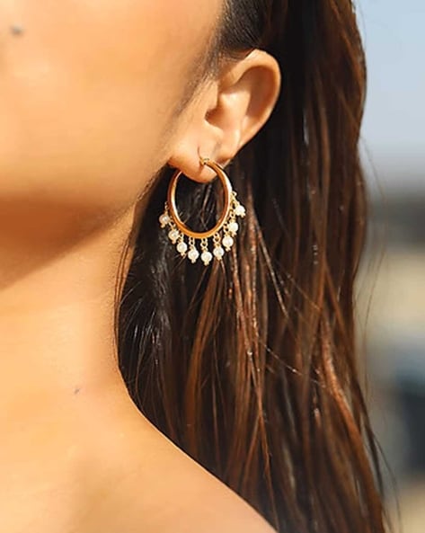 Buy GoldToned Earrings for Women by Vshine Fashion Jewellery Online   Ajiocom
